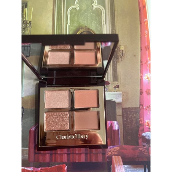 Charlotte Tilbury Pillow Talk Luxury Color Coded Eyeshadow Quad Compact NIB - Picture 2 of 7